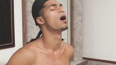 Blackie here gets some tranny cock sauce - 14 image