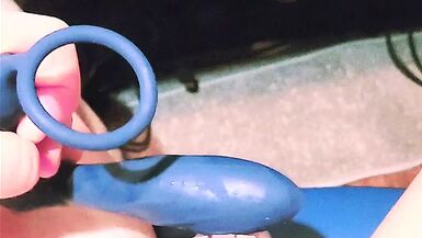 drinking all my cum in Chasity hands free cum - 1 image