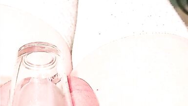 drinking all my cum in Chasity hands free cum - 11 image