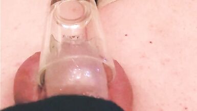 drinking all my cum in Chasity hands free cum - 14 image