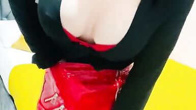 Showing of my legs and boobs in the hotel as i am bored and horny x - UKsexylegsTV - 3 image