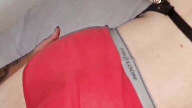 blonde servant suckling his gifted trans queen to the hilt - 5 image