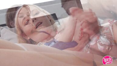 TGIRLS PORN: Erica Cherry Loves On Sofia Bun - 2 image