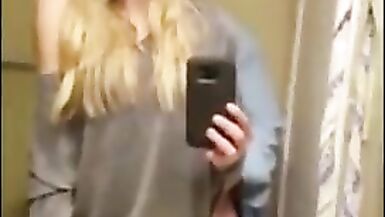 Selfie video Blondie T-girl - 6 image