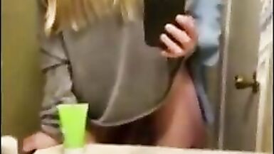 Selfie video Blondie T-girl - 9 image