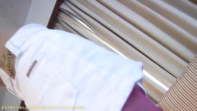 Petite ladyboy in pink pantyhose sucks her lover's big cock - 3 image