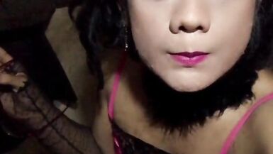 Enjoying my crossdressing with a lot of sperm - 2 image