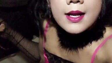 Enjoying my crossdressing with a lot of sperm - 4 image