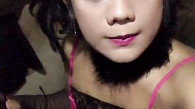 Enjoying my crossdressing with a lot of sperm - 5 image