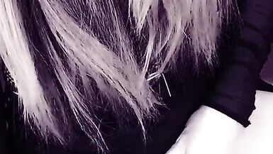 Dominant Goth Shemale Teasing Big Fat Cock - 11 image