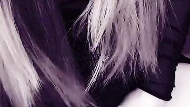 Dominant Goth Shemale Teasing Big Fat Cock - 13 image