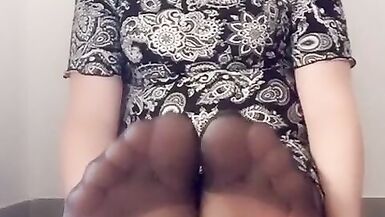 Nicki-Crossdress Nylonfeet Close-Up - Crossdresser - Transvestit - 11 image