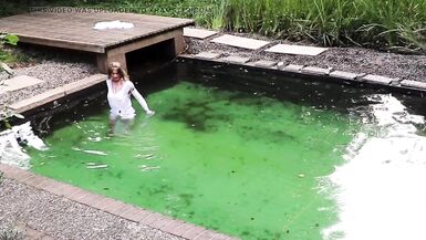 Morning Bathing In Negligee & Nylon Stockings - 10 image