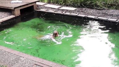 Morning Bathing In Negligee & Nylon Stockings - 11 image