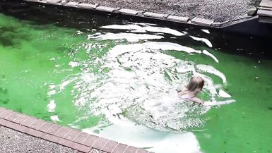 Morning Bathing In Negligee & Nylon Stockings - 12 image