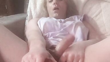 Violet and her new toy