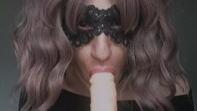 Sissy Naya sucks dick and fucks her pussy - 1 image