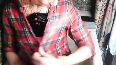 Wetlook in bath in skirt, top and stockings... Wetting clothes - 13 image