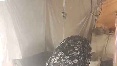 Hanging out in a summer dress and tight rubber skirt - 2 image