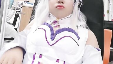 handjobs by asian cosplay Emilia crossdresser 016 - 6 image