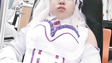 handjobs by asian cosplay Emilia crossdresser 016 - 7 image