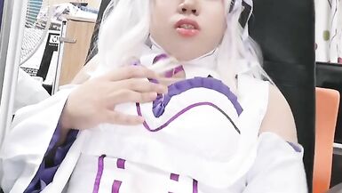 handjobs by asian cosplay Emilia crossdresser 016 - 8 image