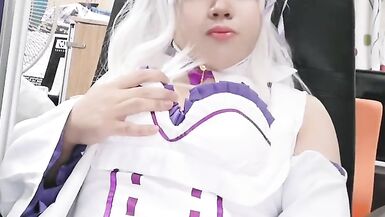 handjobs by asian cosplay Emilia crossdresser 016 - 9 image