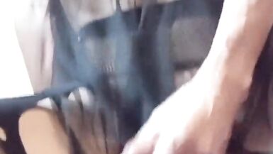 Sissy Aisha jumps on a dildo and jerks off cock with cum - 13 image