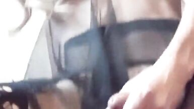 Sissy Aisha jumps on a dildo and jerks off cock with cum - 9 image