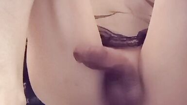 Sissy Aisha fucks herself with a dildo and cums on camera - 15 image