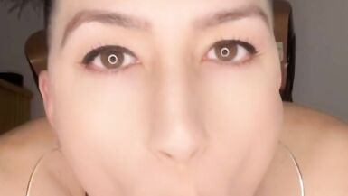 Sweet Asian femboy in high heels masturbates, rides dildo and cums - 3 image