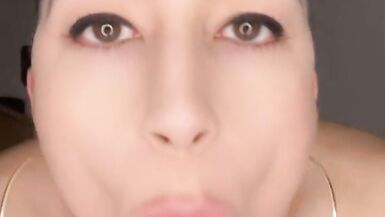 Sweet Asian femboy in high heels masturbates, rides dildo and cums - 4 image