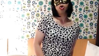 Japanese Crossdresser Ayumi Masturbation Anal Dildo Cumshot 005 - 13 image