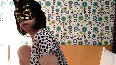 Japanese Crossdresser Ayumi Masturbation Anal Dildo Cumshot 005 - 3 image