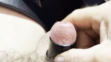 Playing with my one in cock - 6 image