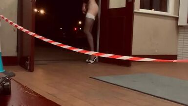 Very risk cd walk . Inside trainStation - 1 image