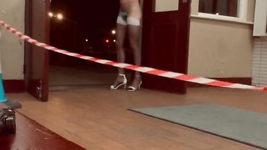 Very risk cd walk . Inside trainStation - 4 image