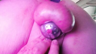 Caged little sissy cum - 3 image