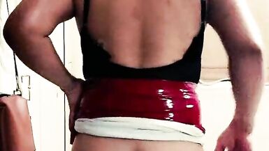 FetishEmmanuella 11 - Red Vinyl Skirt - Cyprus - 14 image