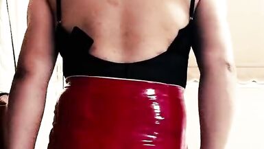 FetishEmmanuella 11 - Red Vinyl Skirt - Cyprus - 15 image