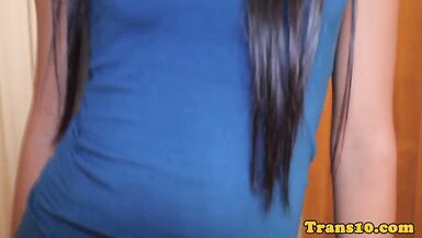 Ladyboy beauty doggystyled in tight ass - 2 image