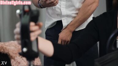 College tranny fucked by classmate in missionary in ass - 14 image