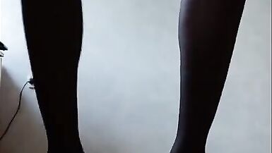 Playing with toy and making big cumshot in sexy lingerie - 12 image