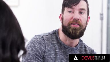 DEVILS TGIRLS - Gorgeous Brunette Trans Ariel Demure Gets Her Tight Asshole Pounded By A Big Cock - 2 image