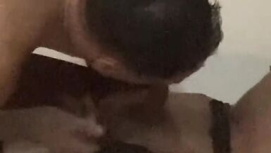 Sucking tranny cock with footjob - 3 image