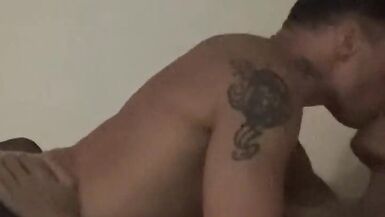 Sucking tranny cock with footjob - 6 image