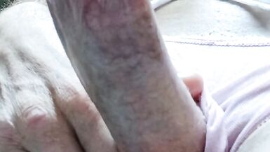 Crossdressing guy Masturbating with white smoking and transparent pink pantie - 10 image