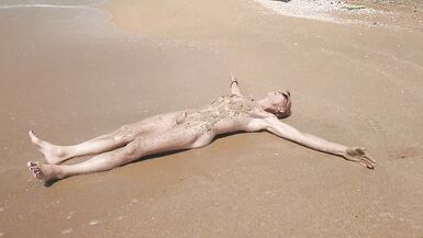 Swimming, splashing and posing naked in the sea... - 15 image