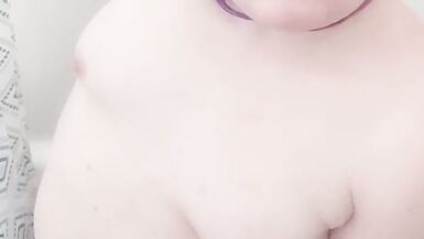 Hot Trans Bitch Playing With Herself in the Shower Vertical Video - 11 image