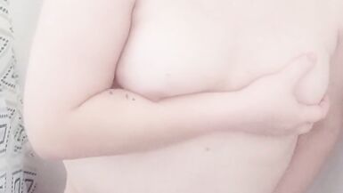 Hot Trans Bitch Playing With Herself in the Shower Vertical Video - 15 image